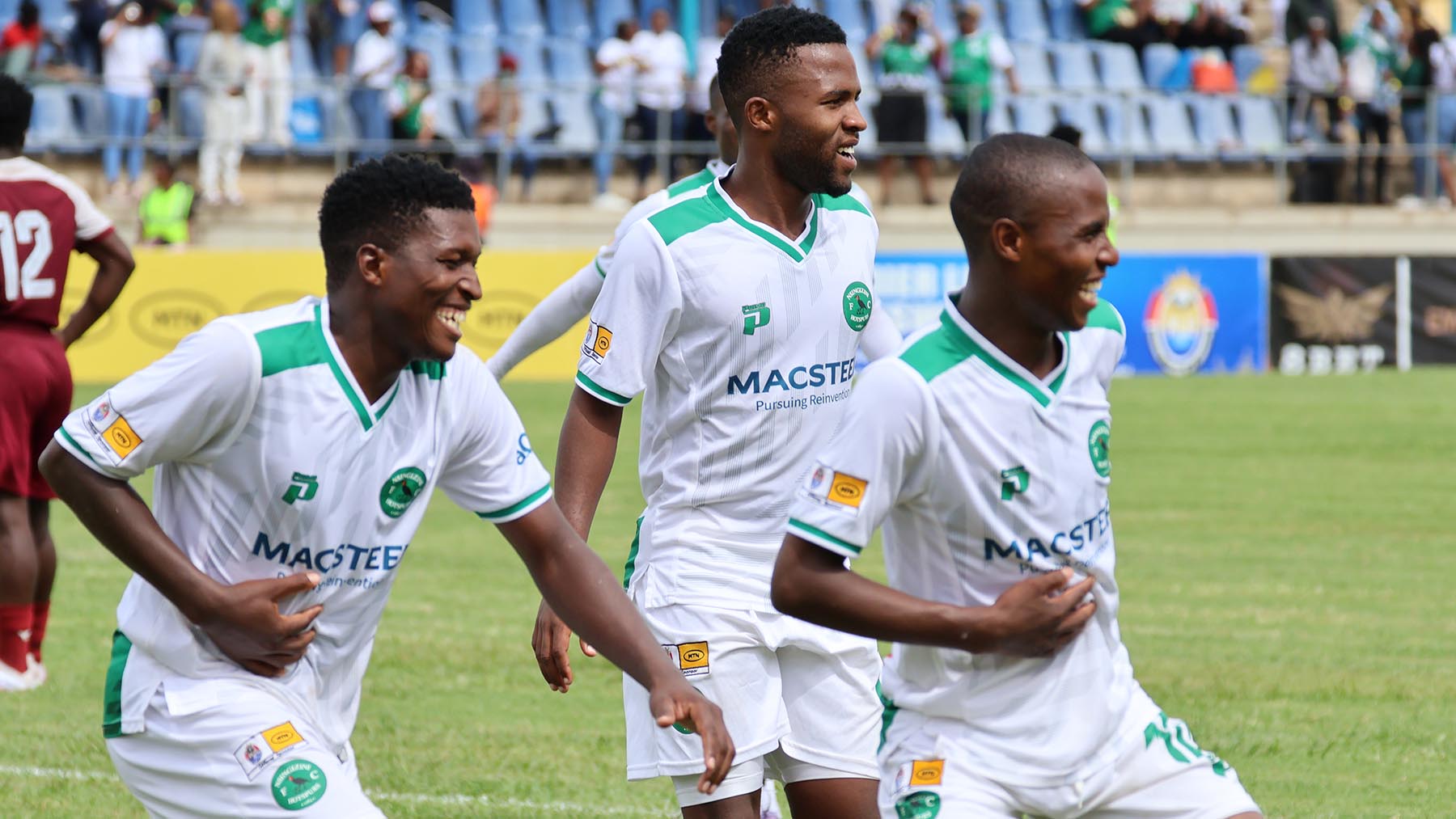 Nsingizini Hotspurs’ ‘toilet dash’ celebration against Manzini Wanderers has sparked an uproar. (Pic: Nimrod Hlophe)
